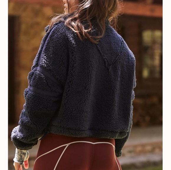 Free People Nantucket Fleece Half Zip Pullover Jacket - Picture 3 of 10